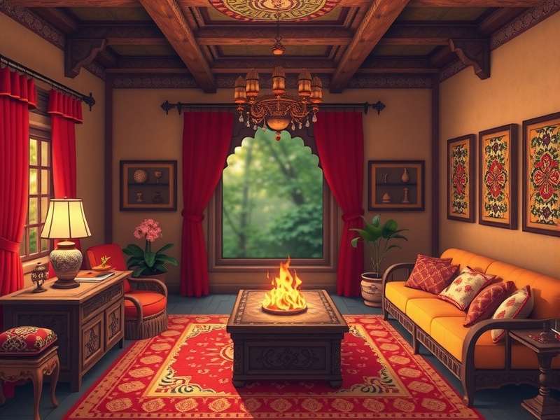 Indian Cozy Residence cultural festival event screen