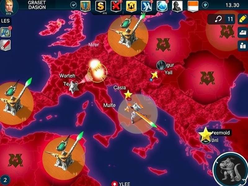 Dominator Conquest gameplay screenshot showing empire management