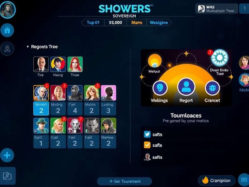 Showers Sovereign technology tree interface