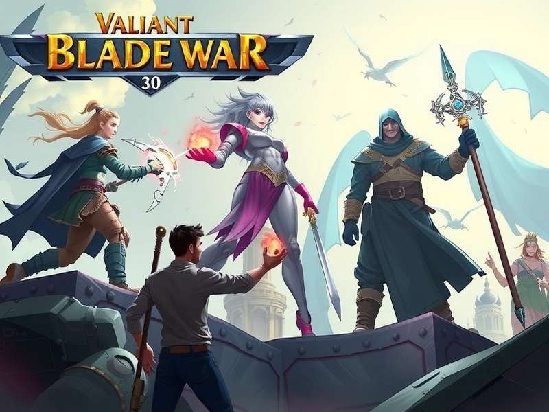 Valiant Blade War gameplay screenshot showing character combat