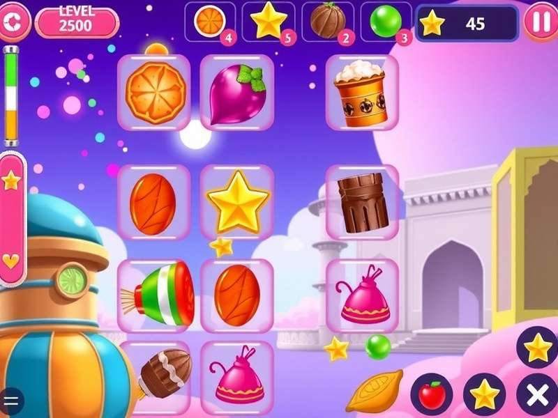 Candy Bonanza India gameplay screenshot showing colorful candies and Indian cultural elements