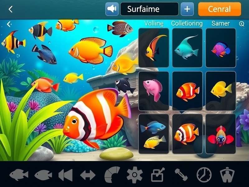 Tropical Aquarium Adventure fish collection interface