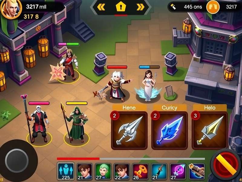 Saffron Siege Heroes hero selection screen