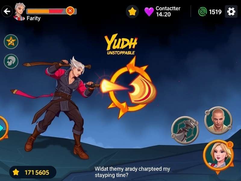 Yudh Unstoppable Force character selection screen