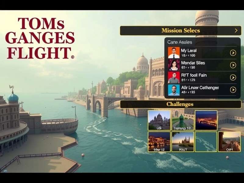 Tom S Ganges Flight visual details showing river rendering