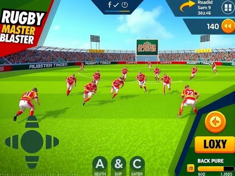 Rugby Master Blaster strategic formations and player positioning