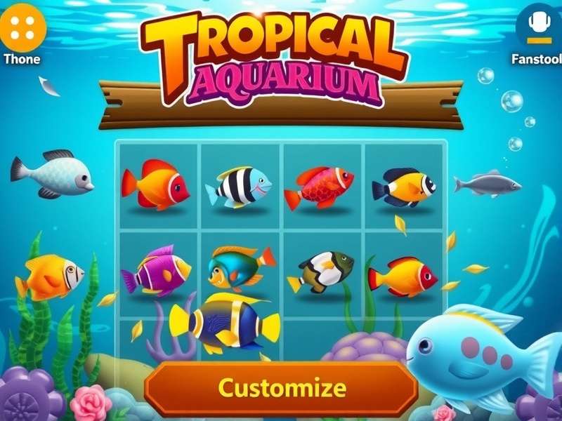 Tropical Aquarium Adventure customization options