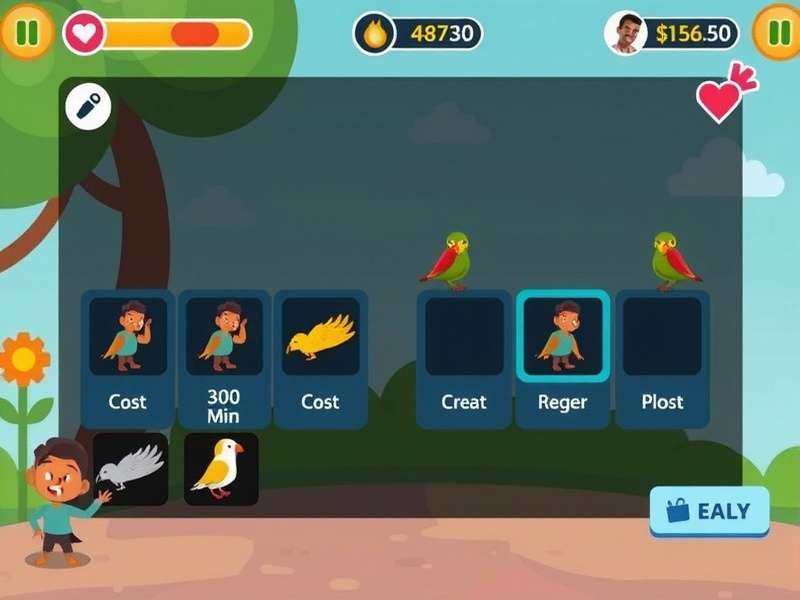 Fine Birdie gameplay screenshot showing colorful interface