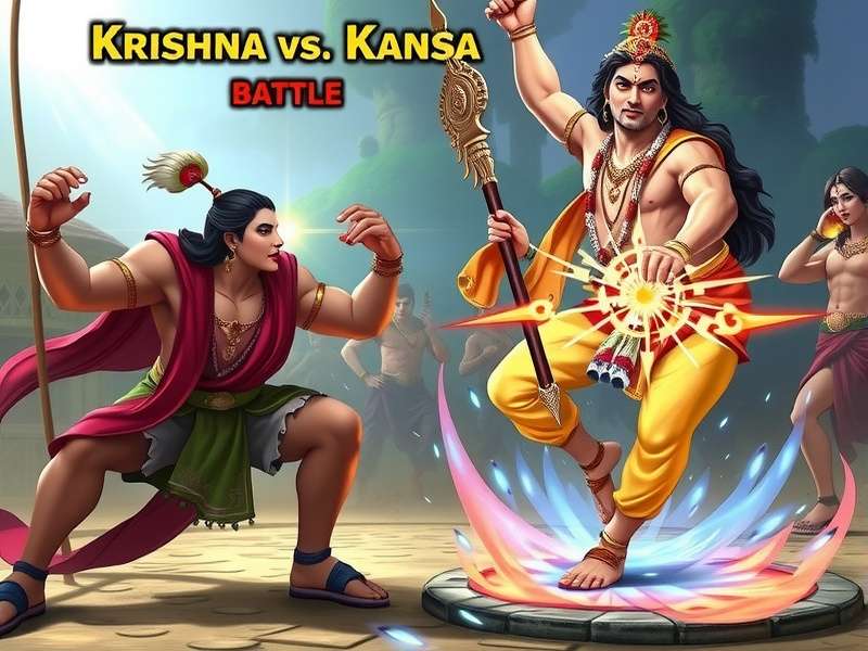 Character roster from Krishna Vs Kansa Battle