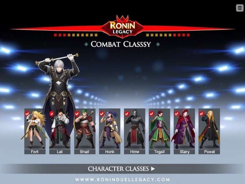 Ronin Duel Legacy character selection screen