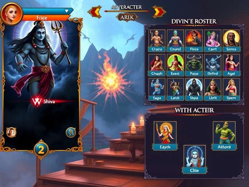 Shiva S Sacred Adventure combat scene showing divine abilities