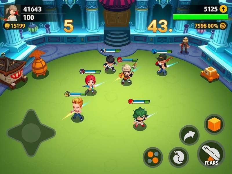 Chilli Burst Champ arena gameplay with multiple players