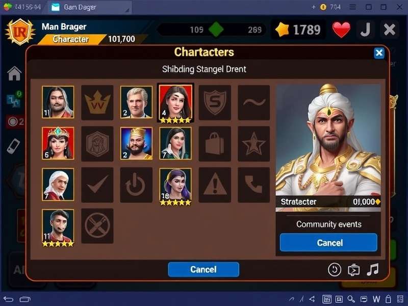 Chennaiyin Ruler character selection screen