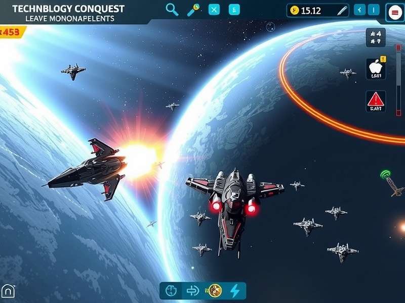 Star Blaze Conquest massive space battle between capital ships