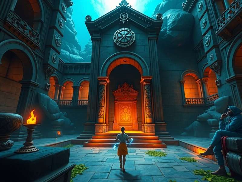 Divine Temple Warrior puzzle solving mechanics