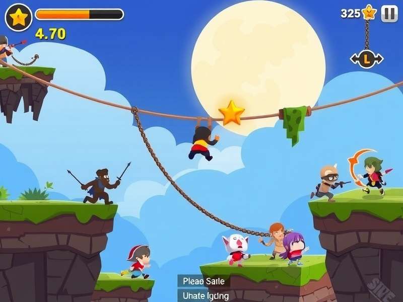 Supreme Swing Star level design showing various obstacles and swinging mechanics