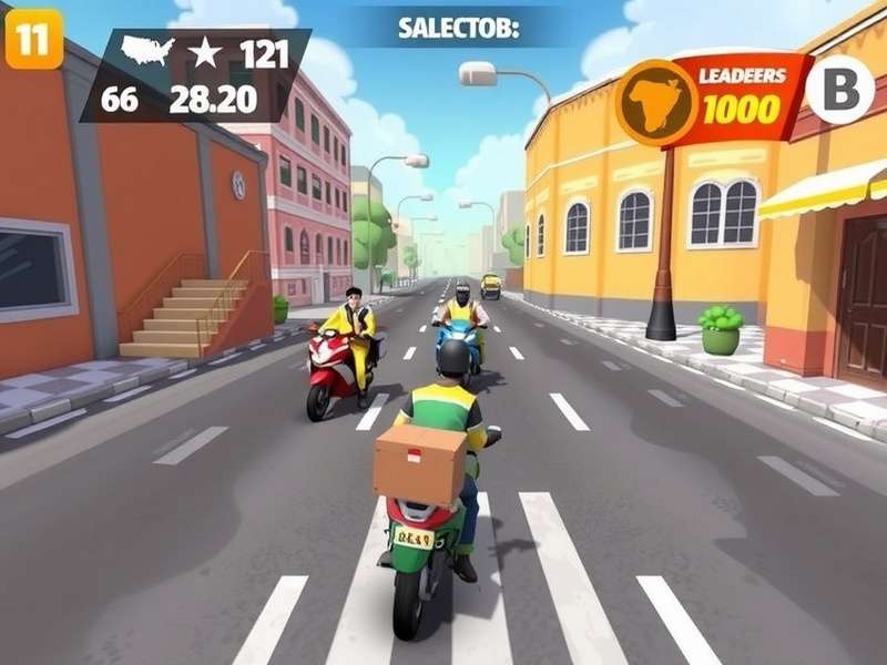 Delivery Dash Legend gameplay showing character delivering food in Indian streets
