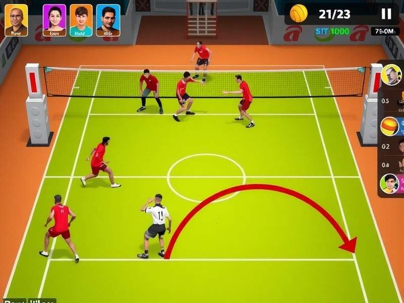 Desi Volley Legends character roster showing diverse Indian players