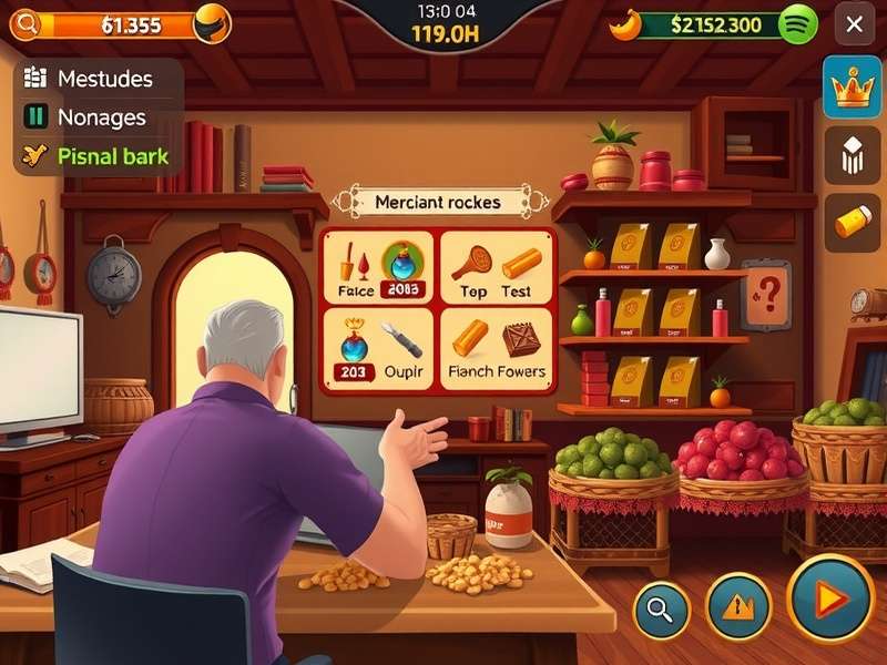 Cumin Aristocrat Journey gameplay screenshot showing merchant interface