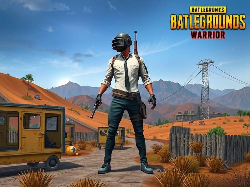PUBG India Survival Warrior gameplay screenshot showing Indian terrain