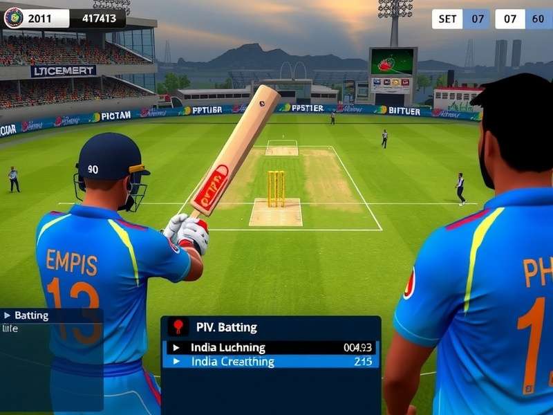 India Cricket Phenom graphics showcase with detailed player models