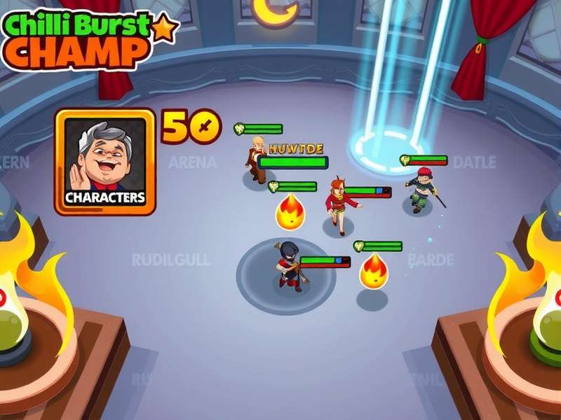 Chilli Burst Champ gameplay screenshot showing character selection