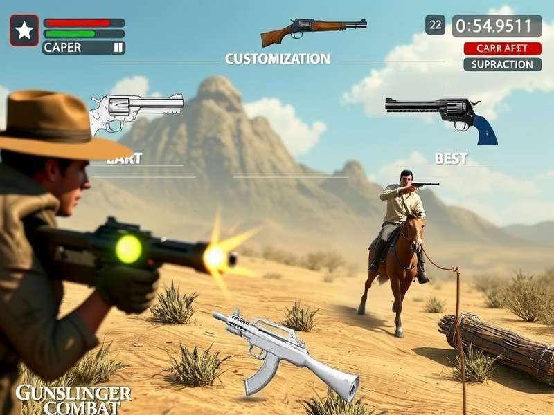 Gunslinger Combat character selection screen