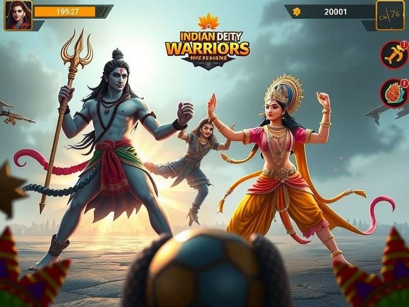 Lord Vishnu character from Indian Deity Warriors