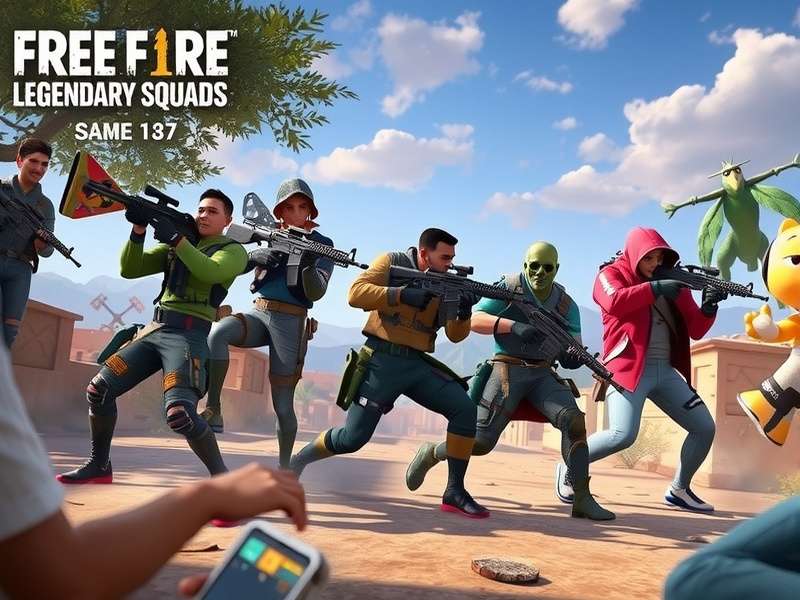 Free Fire Legendary Squads gameplay showing team coordination