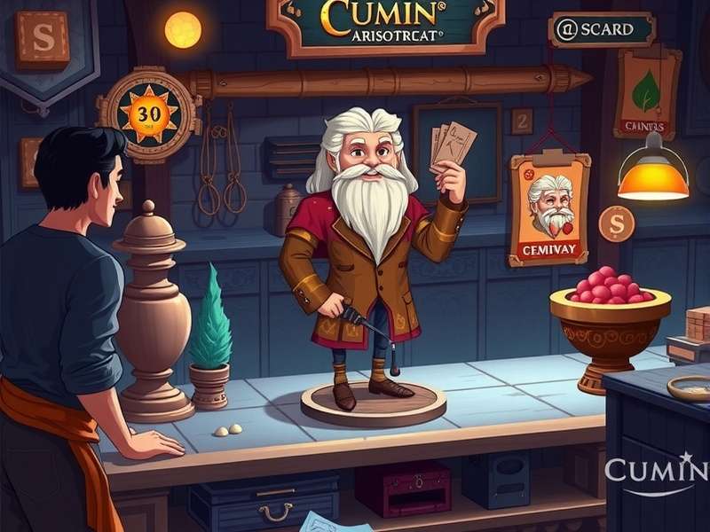 Cumin Aristocrat Journey feature showcase with multiple gameplay elements