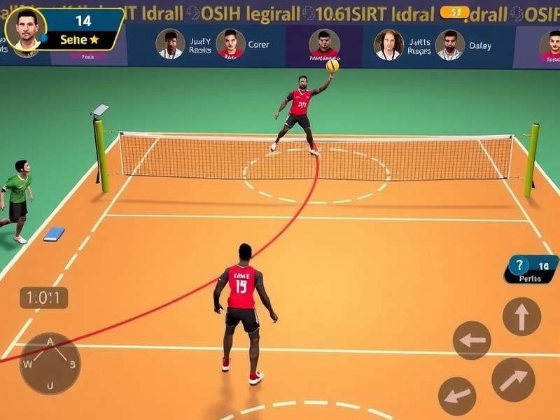 Desi Volley Legends strategy diagram showing player positions