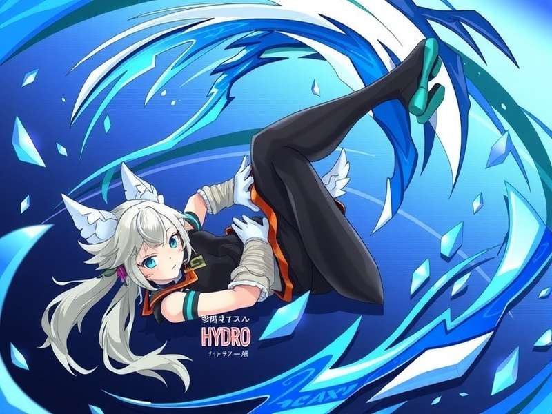 Genshin Impact Hydro element showcase with blue water effects