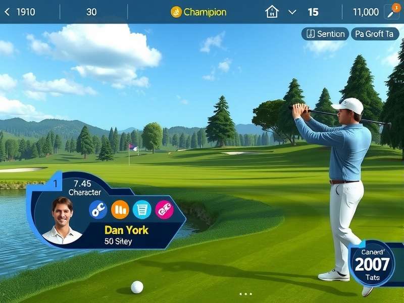 Champion Golf Grandeur tournament gameplay