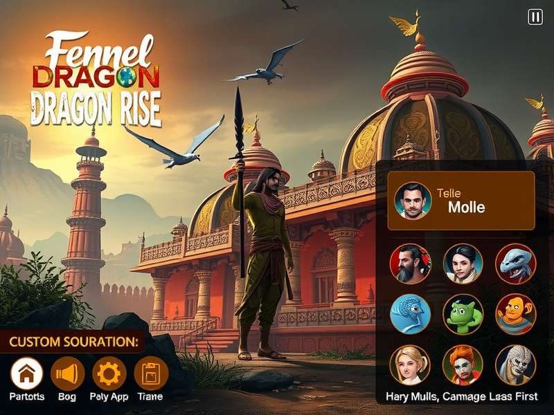 Fennel Dragon Rise India character customization screen showing diverse options