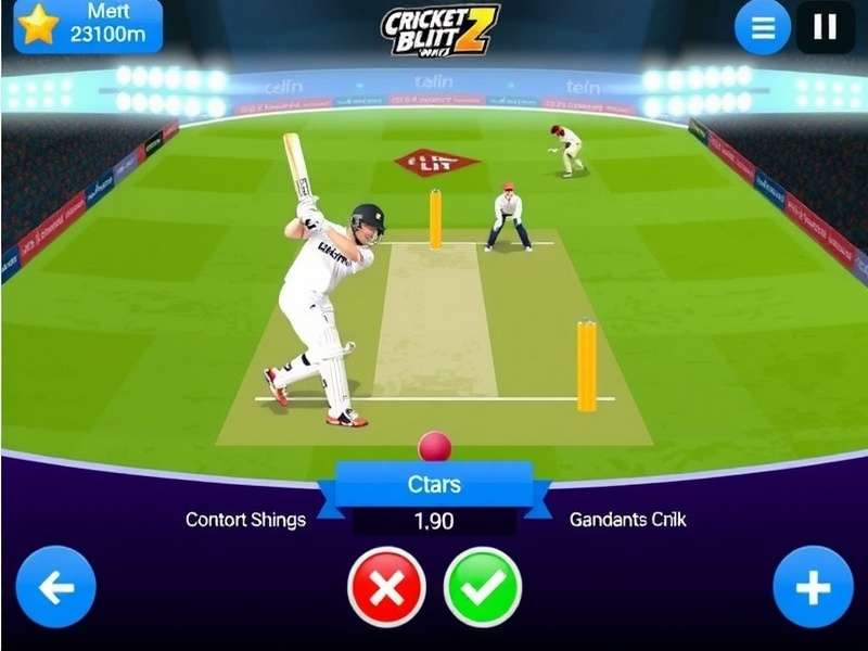 Cricket Blitz Whiz Game Features