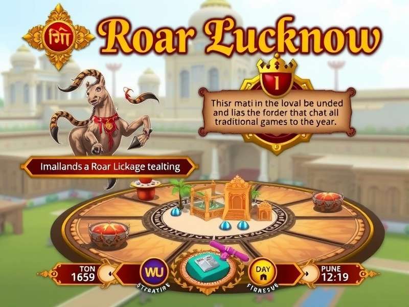Roar Lucknow gameplay interface showing strategic elements