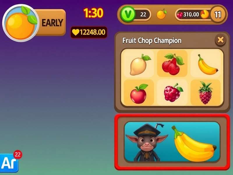 Fruit Chop Champion Time Attack mode gameplay