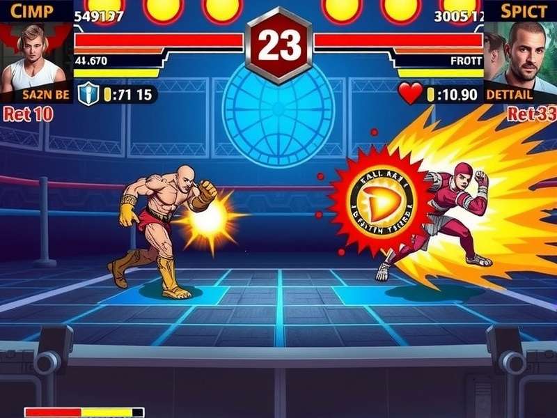 Fighter Frenzy gameplay screenshot showing character combat