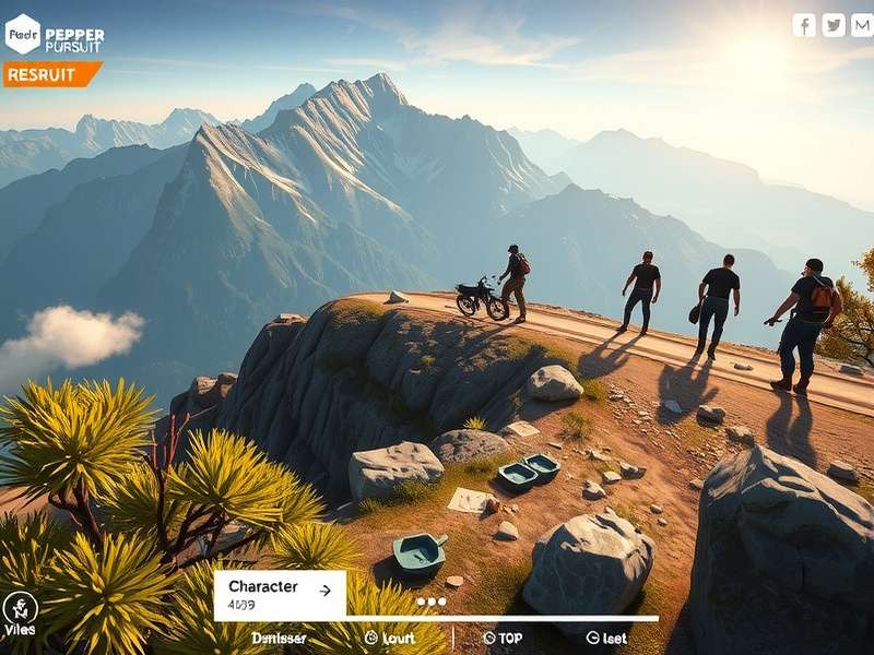 Development team working on Pepper Peak Pursuit game design