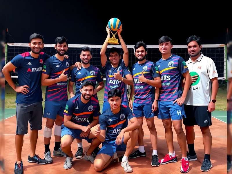 Pathankot Volley Aces championship trophy