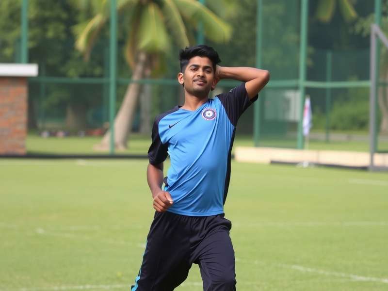 Young cricketers at grassroots training