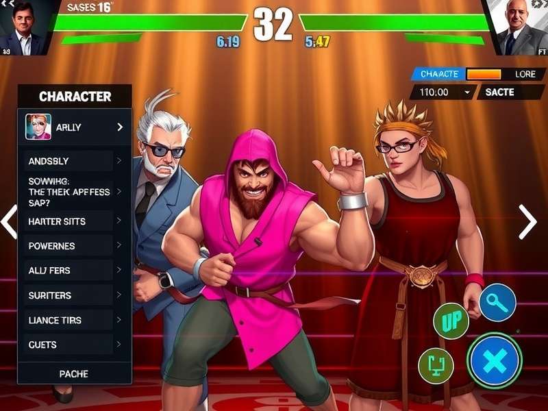 Pune Rage Fighters character selection screen