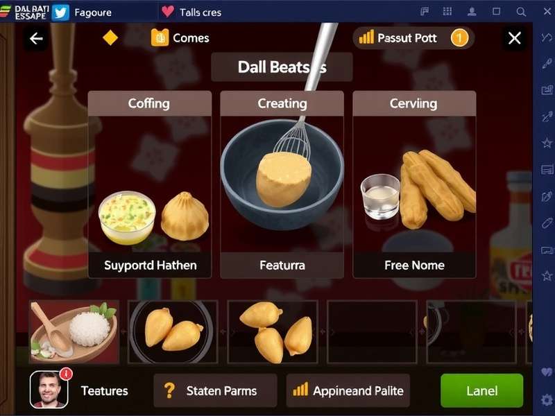 Dal Baati Escape Game Interface