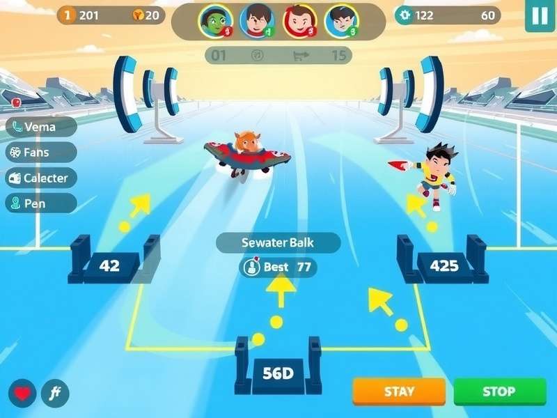 Splash And Dash gameplay screenshot showing water racing action