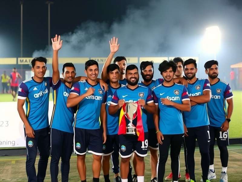 Goa Football Warriors team celebration