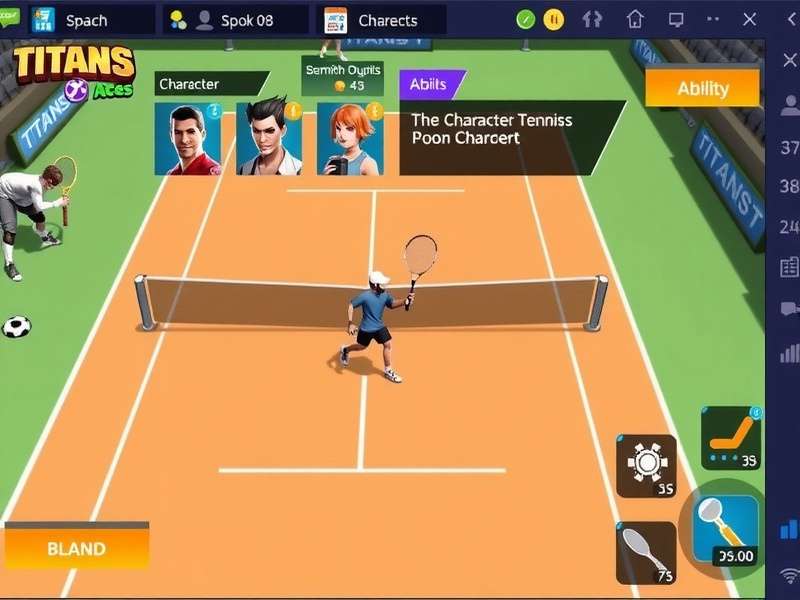 Advanced strategy visualization in Titans Tennis Aces