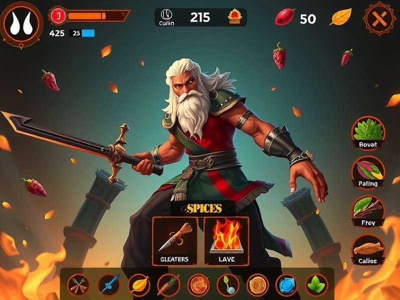 Cumin Rage Storm spice collection interface