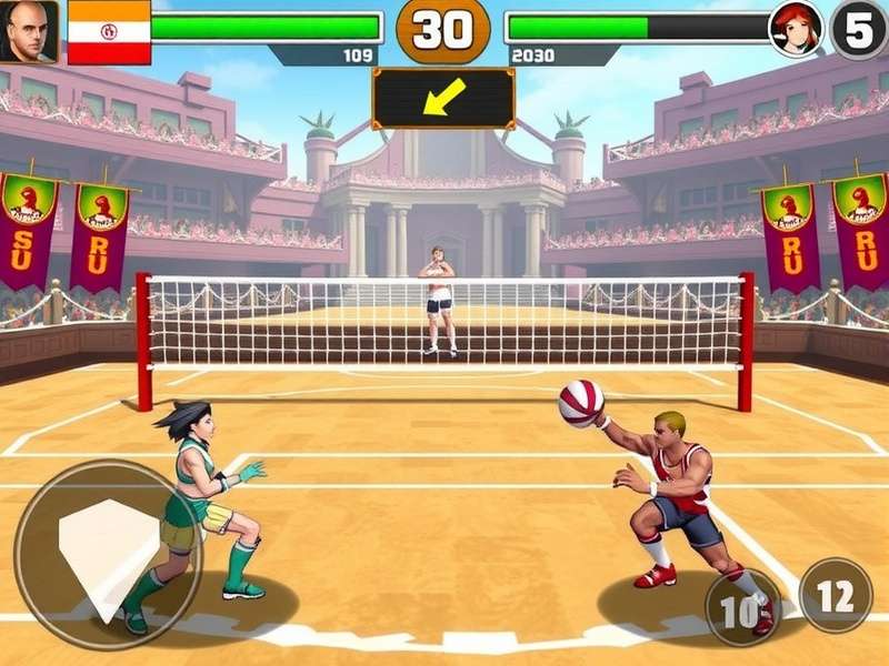 Volley Gladiator Extreme Hero character selection screen