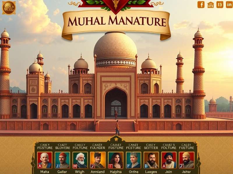 Mughal Valor Venture character roster showing historical figures