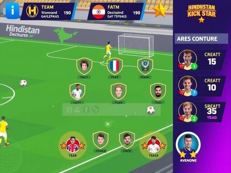 Hindustan Kick Star team management interface